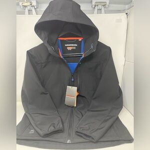 Hawke & Co Men's Black Jacket hooded weatherproof insulated new tags size medium